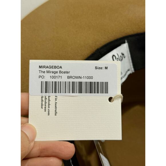 NWT Lack of Color Mirage Boater Hat Brown Women's Size 57cm (Medium) - Picture 4 of 6